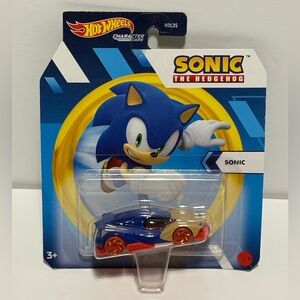 Hot Wheels Sonic The Hedgehog Blue Character Car - Sonic